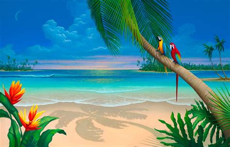 Another Paradise Painting By Artist David Miller A Painting Of Paradise