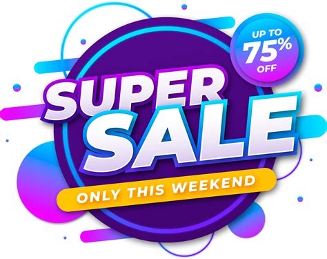 Super Sale This Weekend Vector PNG | Super sale, Super, Sale