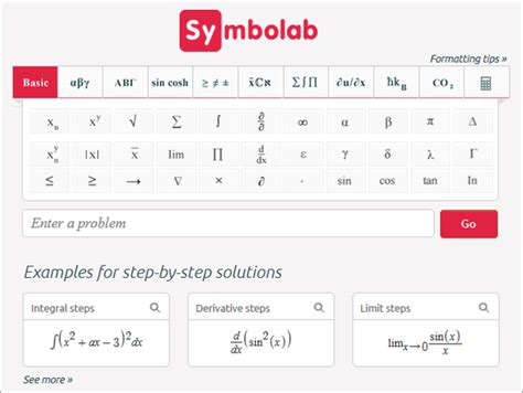 This is a free online math calculator together with a variety of other free math calculators that compute standard deviation, percentage, fractions, and time, along with hundreds of other use the basic math calculator to do simple calculation or use one of the following calculators. Symbolab Math Solver: Step By Step Calculator