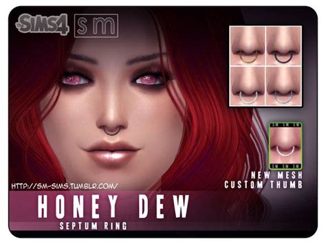 The Sims Resource Septum Ring Piercing By Screaming Mustard • Sims 4
