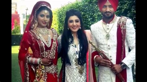 Harbhajan Singh And Geeta Basra Weeding Pics Marriage Photos Youtube