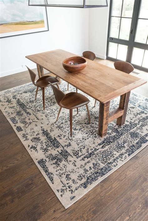 Area Rug On Carpet Dining Room 5 Rules For Choosing The Perfect