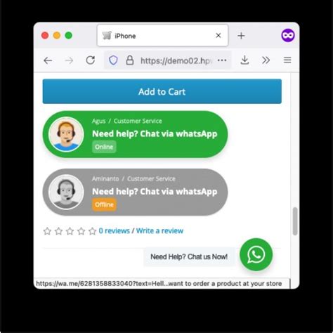 Opencart Whatsapp Chat Button Multi Customer Services Advanced Hpcb