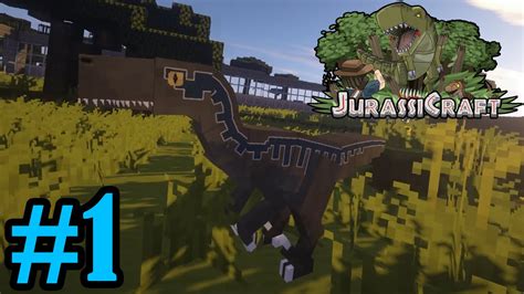 Blue And The Raptor Pack Jurassicraft 20 Minecraft 1 Youtube
