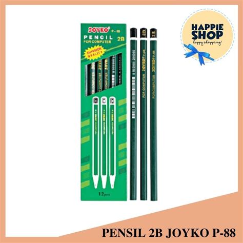 Jual Pensil For Computer 2b Joyko P 88 Per 12pc Pencil Alat Tulis