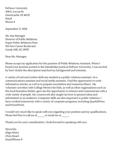 University Cover Letter Sample Get Free Templates