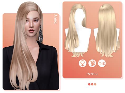 The Sims Resource Enriques4 Anya Hairstyle