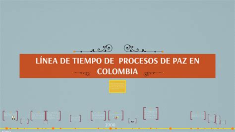 LÍnea De Tiempo De Procesos De Paz En Colombia By Daniela Calderon On Prezi