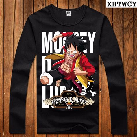 One Piece T Shirt Luffy Straw Hat Japanese Anime T Shirts Cotton O Neck