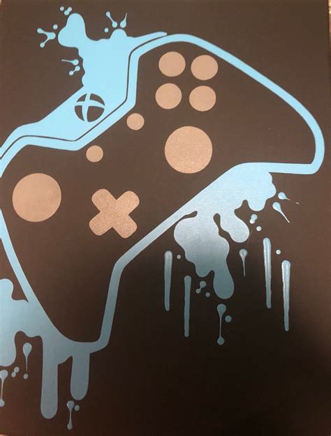 Xbox One Video Game Controller Painting Video Game Art Hand Etsy