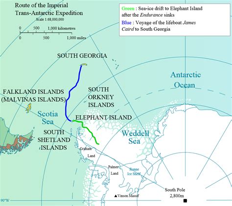 Antarctica South Georgia Island Map