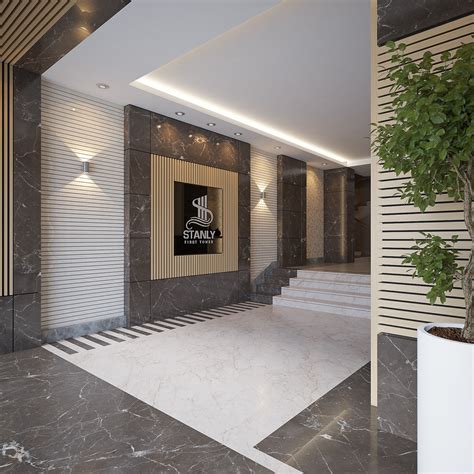 Modern Residential Entrance Lobby On Behance