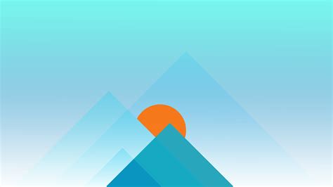 Mountains Sunrise Minimal 4k Wallpaperhd Artist Wallpapers4k