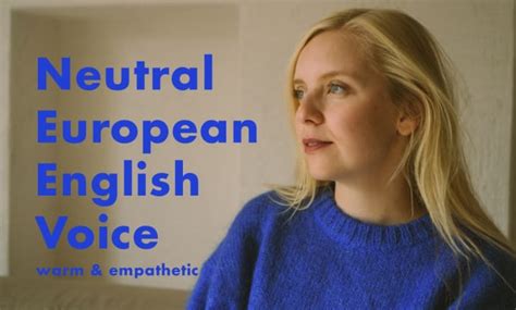 record a warm female english voice over in a neutral european accent by hannahseidel fiverr