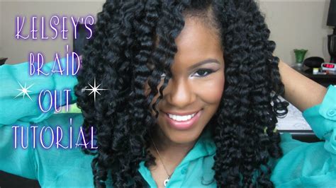 Even if it's pulled back in a high bun, whatever you choose, you have to love it. Kelsey's Braid Out Tutorial! - YouTube