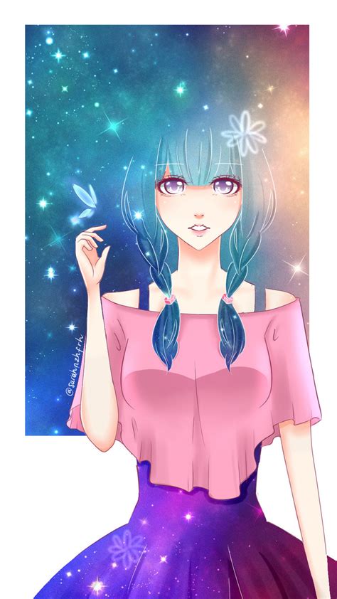 Galaxy Anime Girl By Sarahnzhfrh On Deviantart
