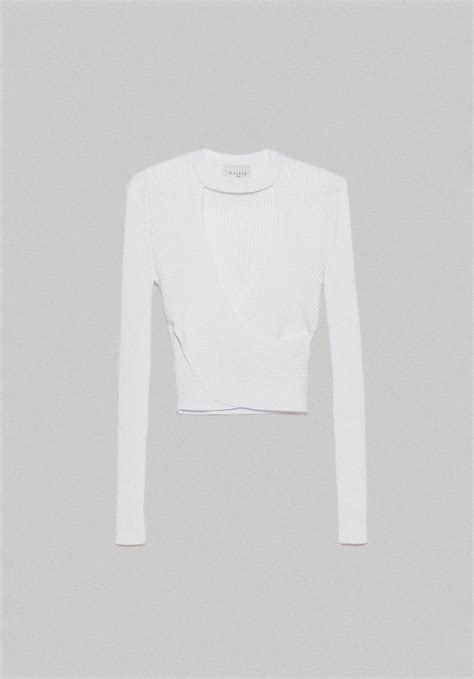 Top In Knitwear White White Gbdp16600 V3 Gaëlle Paris