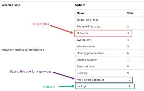 Making Sense Of Option Setschoices In Dynamics 365 Marketing Forms