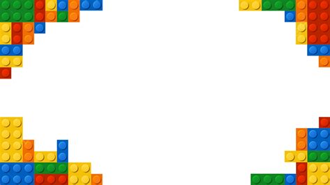 Lego Border Colorful Blocks Lego Frame Toy Png Transparent Clipart