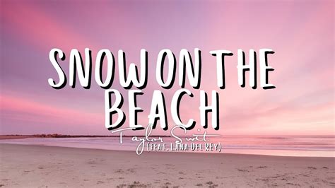 snow on the beach lyrics