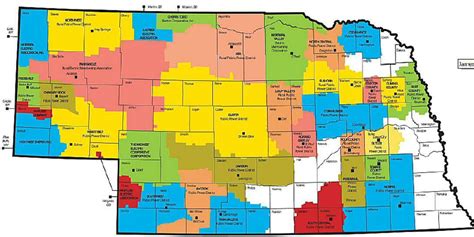 Figure R10 Service Territory Map Of Electric Cooperatives In Nebraska