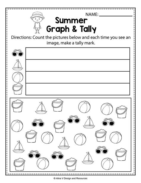 Summer Review No Prep 1st Grade Summer Worksheets Kindergarten