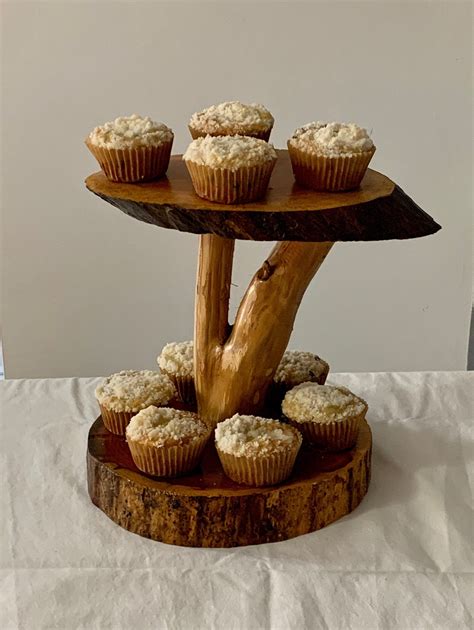 Wood Cupcake Stand Rustic Decor Rustic Wedding Tiered Stand Etsy