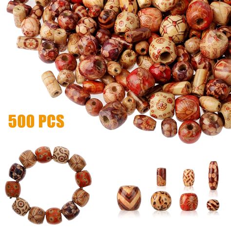 Jewellery Making Beads Jewellery Making Supplies 100pcs Wooden Beads 10x8mm Large Holes Jewelry