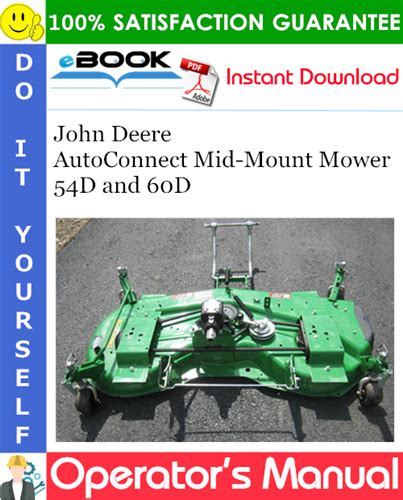 John Deere AutoConnect Mid Mount Mower D And D Operators Manual Export Version Serial No