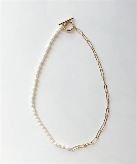 yu kaユーカのYU KA Combination Pearl Necklace コンビネーションパールマンテルネックレス