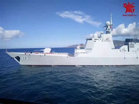 China Commissioned The 2nd Type 052d Destroyer Changsha 173 With Plan