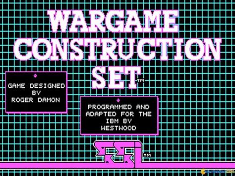 Wargame Construction Set 1986 Pc Game