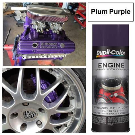 Plum Purple Coating Engine Enamel High Temp Caliper Brake Drums Springs