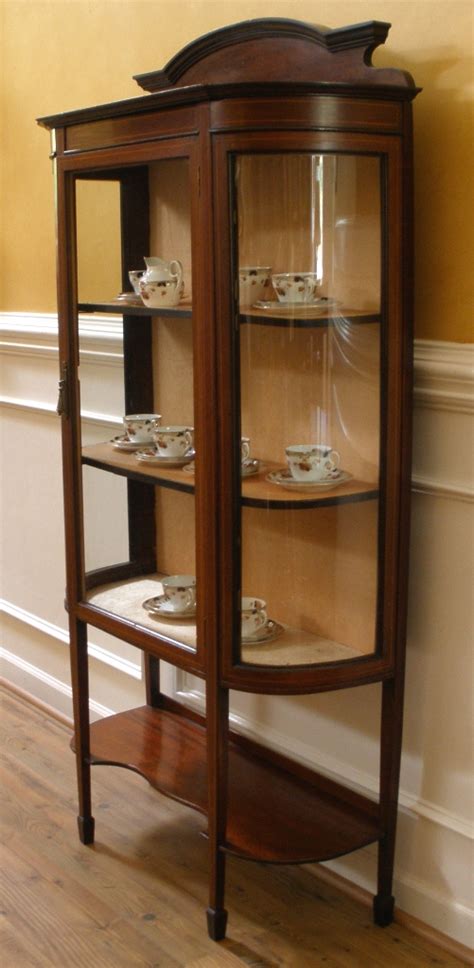 Take your pick of gorgeous furniture finishes from light to. Antique English Edwardian Mahogany Inlaid China Display ...