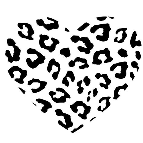 Leopard Print Heart Svg Valentines Day Svg Valentine's Day | Etsy