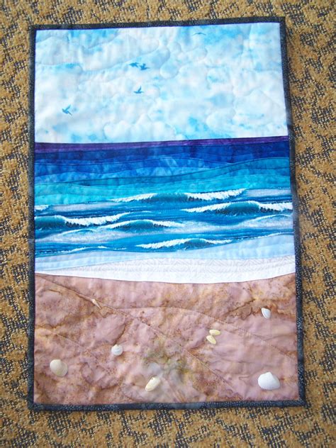 Inspired By Myrtle Beach Beach Art Quilts Landscape Art Quilts