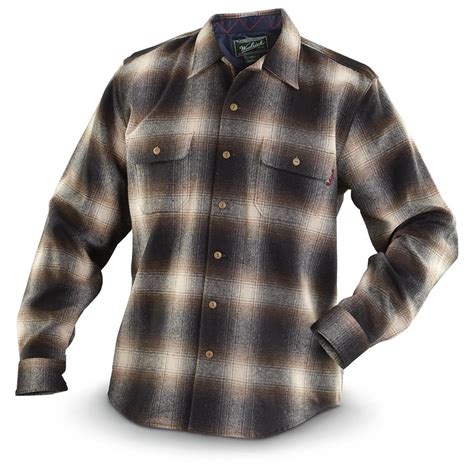 Woolrich Bering Wool Plaid Shirt 592950 Shirts And Polos At Sportsman