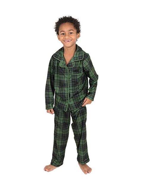 Leveret Kids Button Down Pajamas Boys And Girls 2 Piece