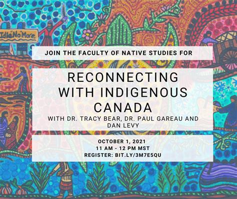 Faculty Of Native Studies On Twitter Join Us Friday October 1 As