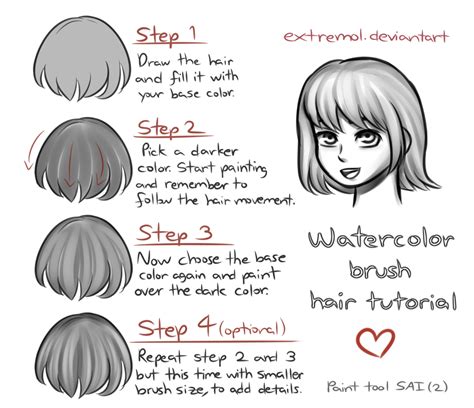 Hair Shading Tutorial By Extremol On Deviantart