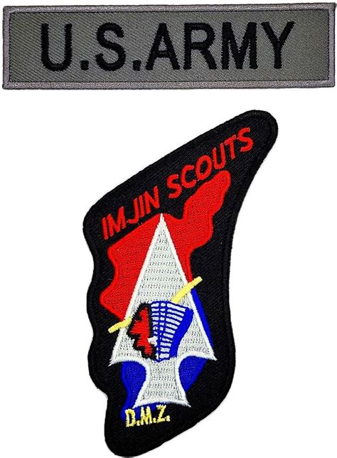 Imjin Scouts Korea Dmz Patch 2pc Bundle Iron On Sew On