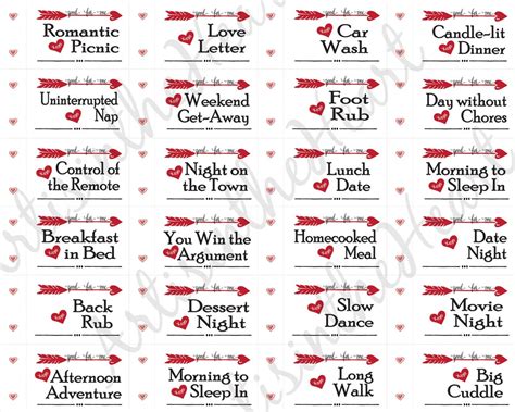 Coupon Book For Him Valentines Love Coupons For Husband Etsy Love