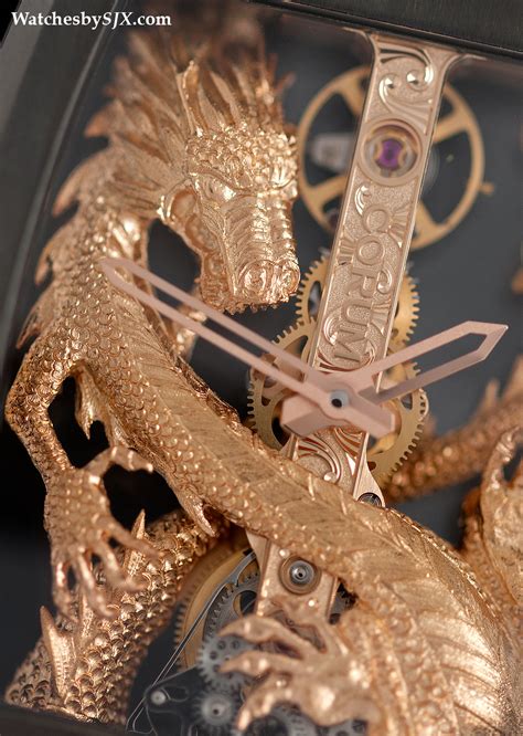 Chinese dragon mens watch automatic gold skeleton luxury mechanical wristwatch. Hands-On With The Corum Golden Bridge Dragon - A Golden ...