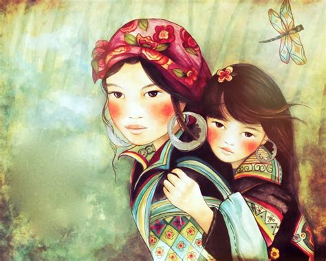 mother-and-daughter-vietnam-hmong-people-art-print-8-x-10-or-more-inches