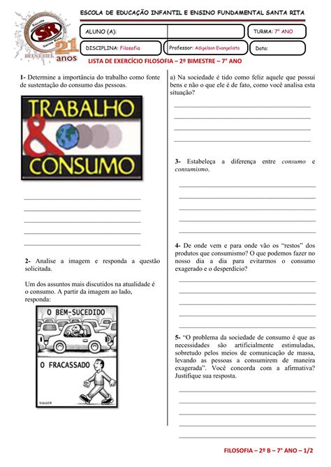 Exercícios Sobre Consumismo Com Charge