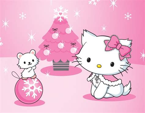 49 Hello Kitty Merry Christmas Wallpaper