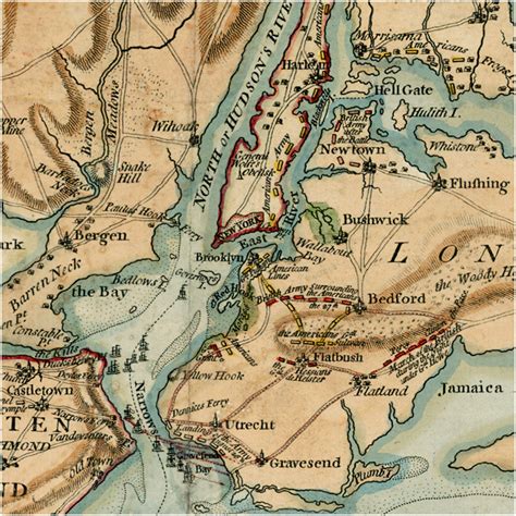 Map Of New York City 1776 Map