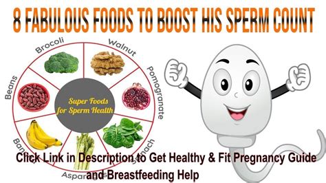 8 fabulous foods to boost his sperm count👍😘 youtube