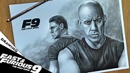 Fast and Furious 9 Pencil Drawing | Draw Vin Diesel of Fast and Furious ...