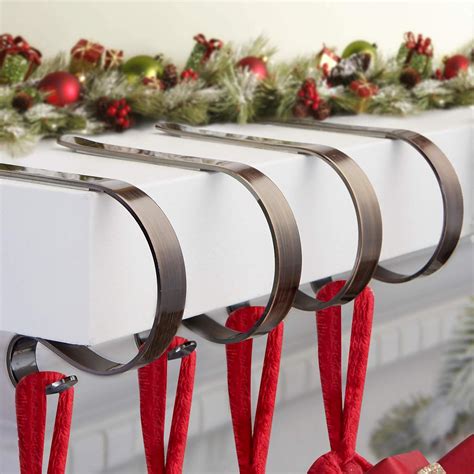 Amazon Com Christmas Stocking Holders For Mantle Set Lightweight Stocking Holder No Slip